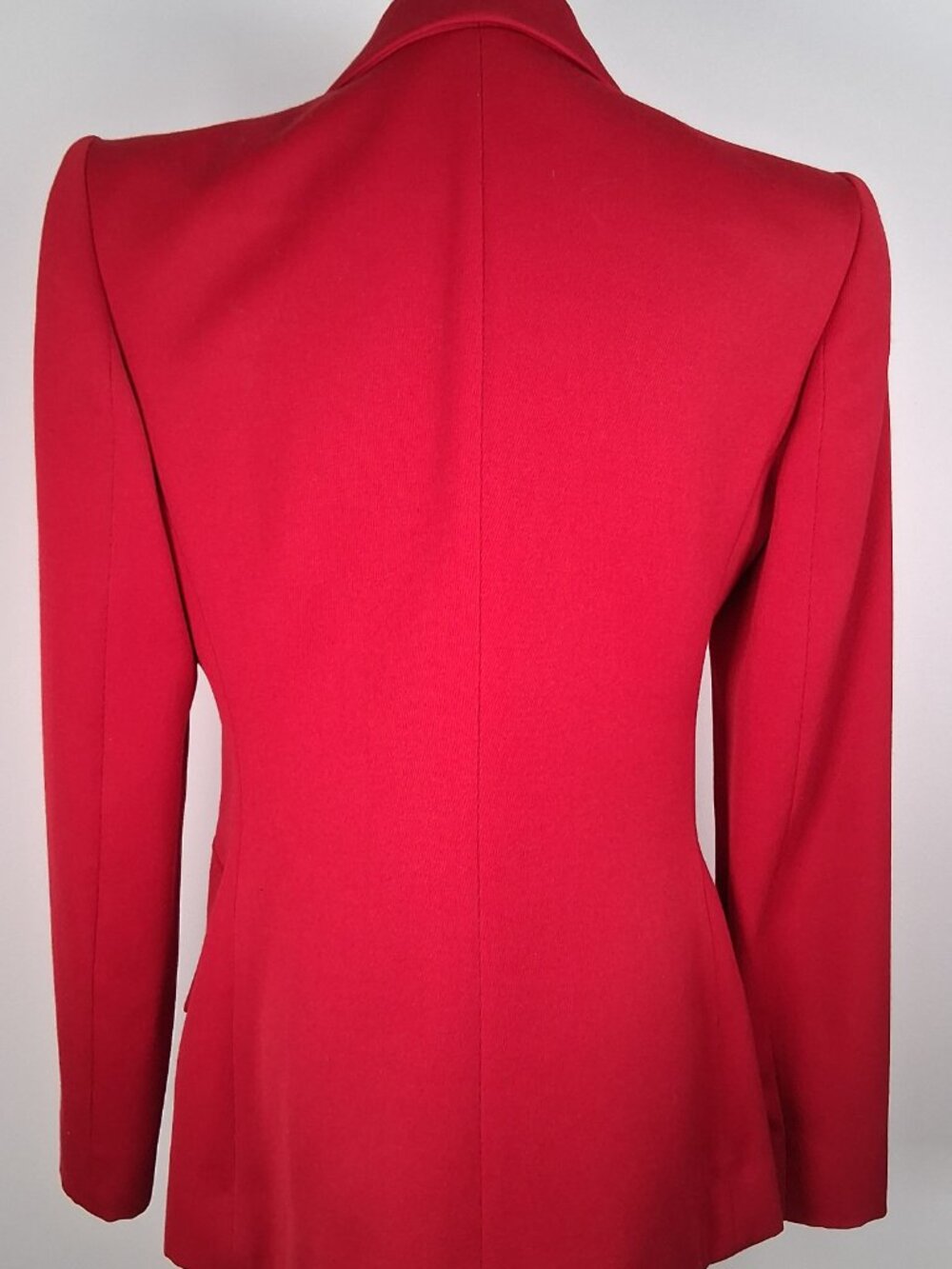 Vintage Isaac Mizrahi Wool Crimson Blazer size US 8 - Picture 8 of 8